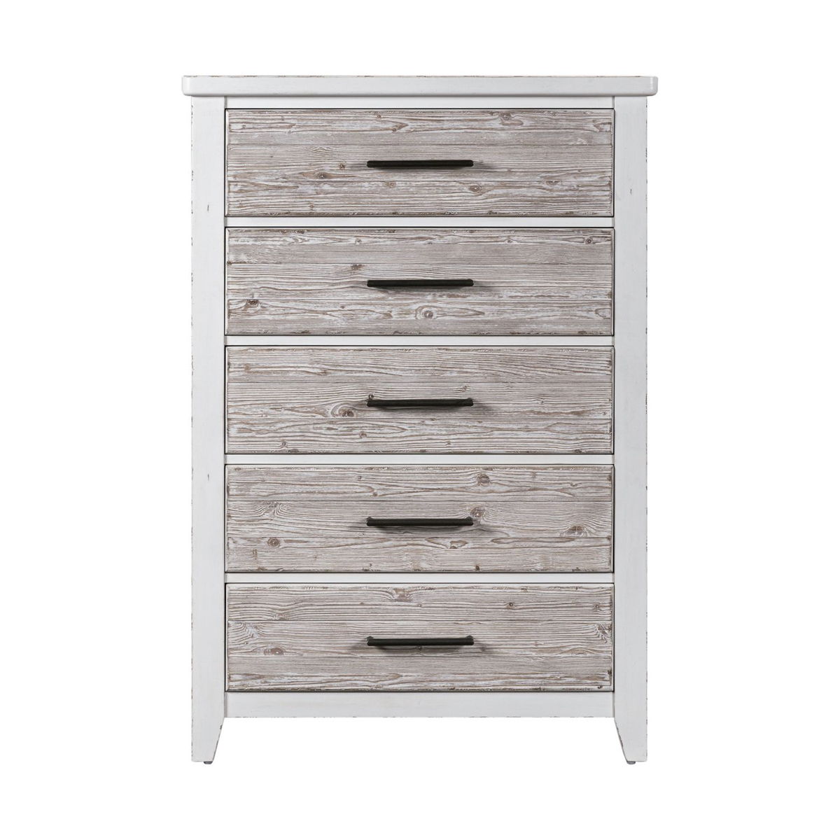 Backroads - 5 Drawer Chest - Weathered White - Image 6