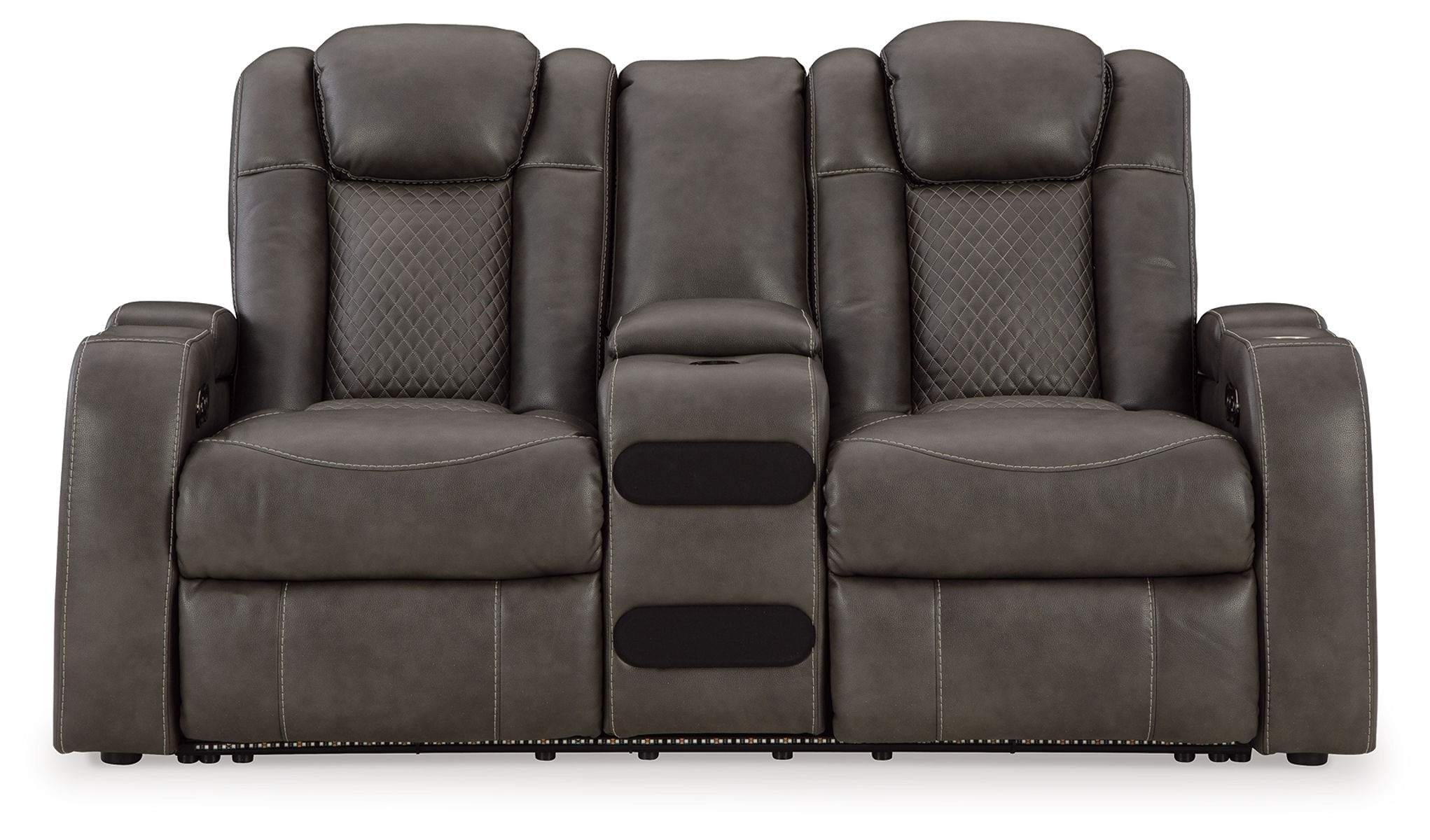 Fyne-dyme - Power Reclining Loveseat With Console/Adj Hdrst - Image 16