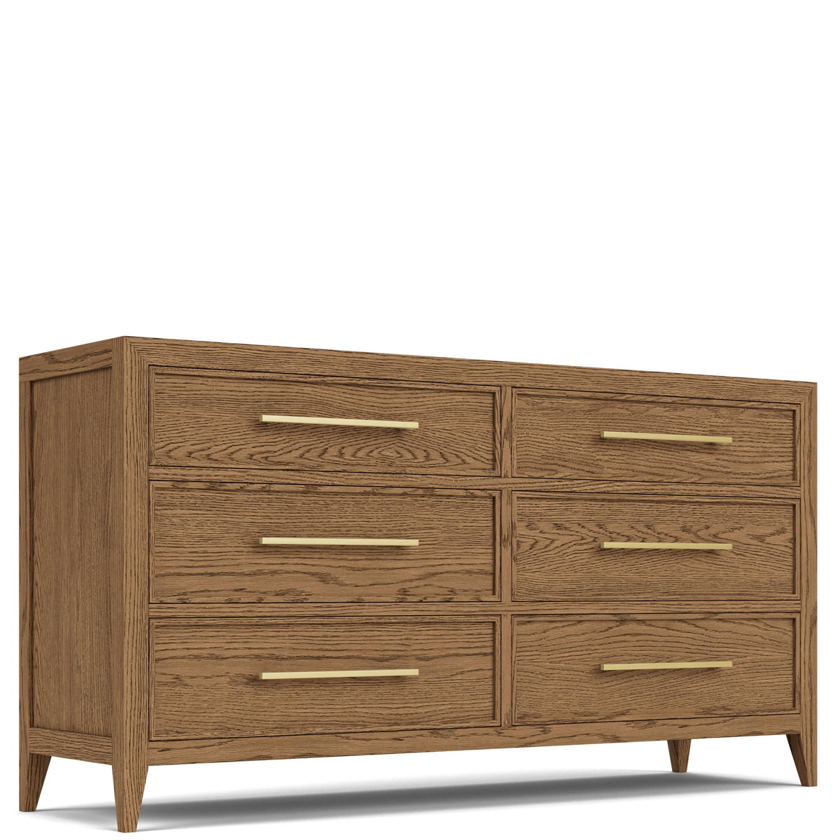 Halbrooke - Six Drawer Dresser - Light Brown - Image 3