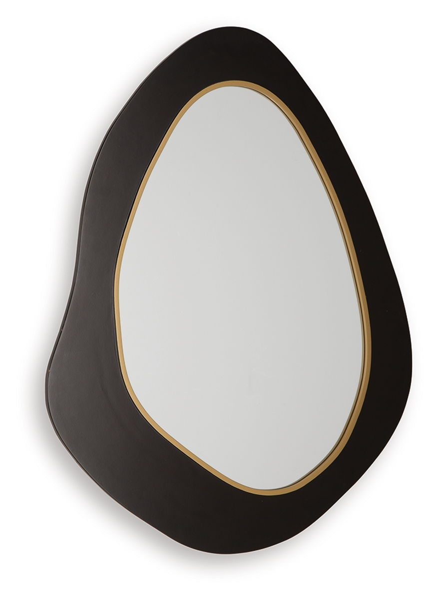 Kierlock - Accent Mirror - Black / Gold Finish - Image 5