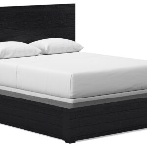 Londer - Queen Panel Bed - Black