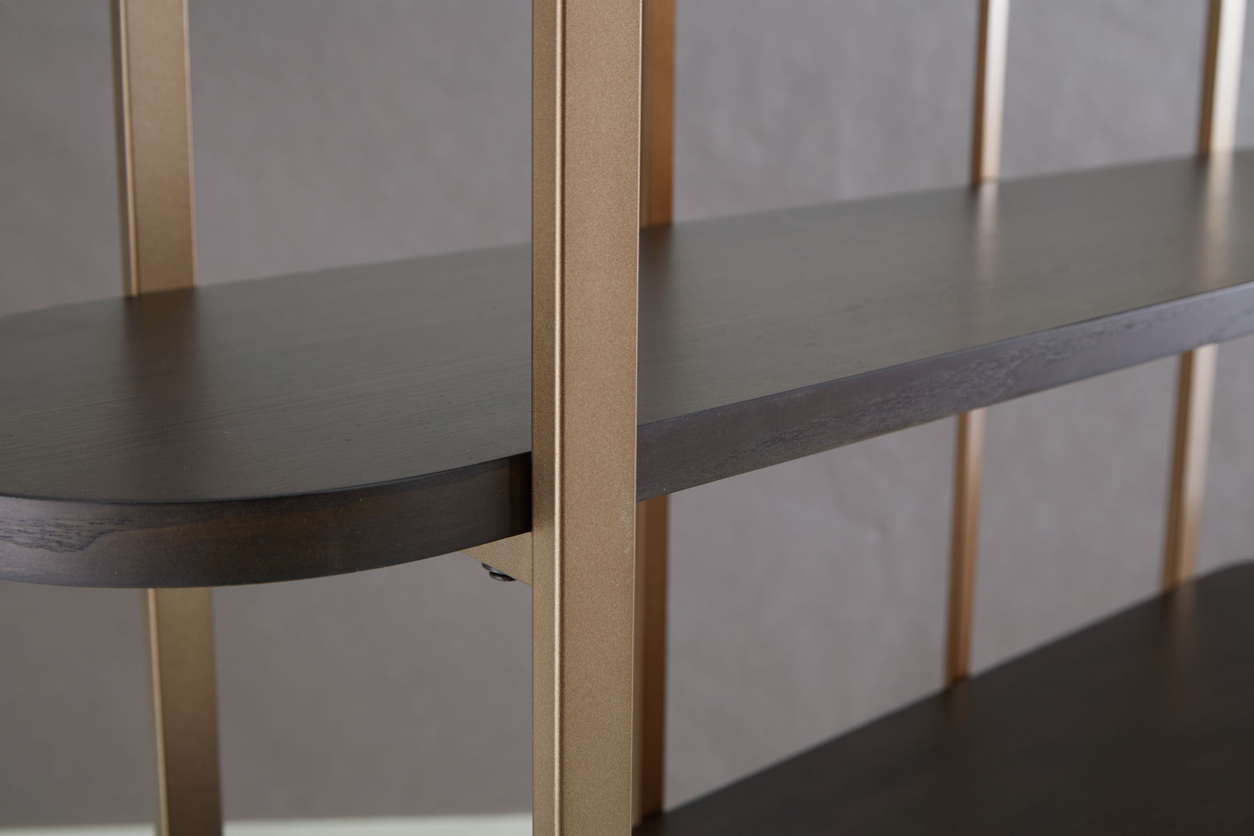 Brentmour - Bookcase - Brown / Gold Finish - Image 4