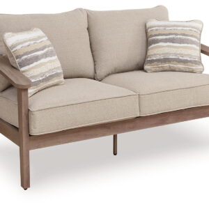 Harmony Headlands - Loveseat With Cushion - Natural / Gray
