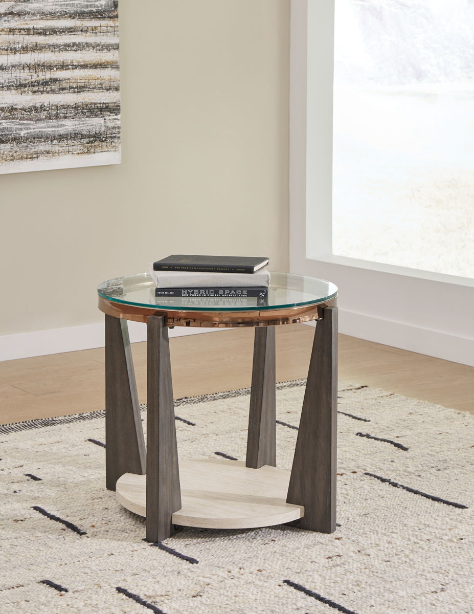 Frazwa - Round End Table - Multi - Image 2