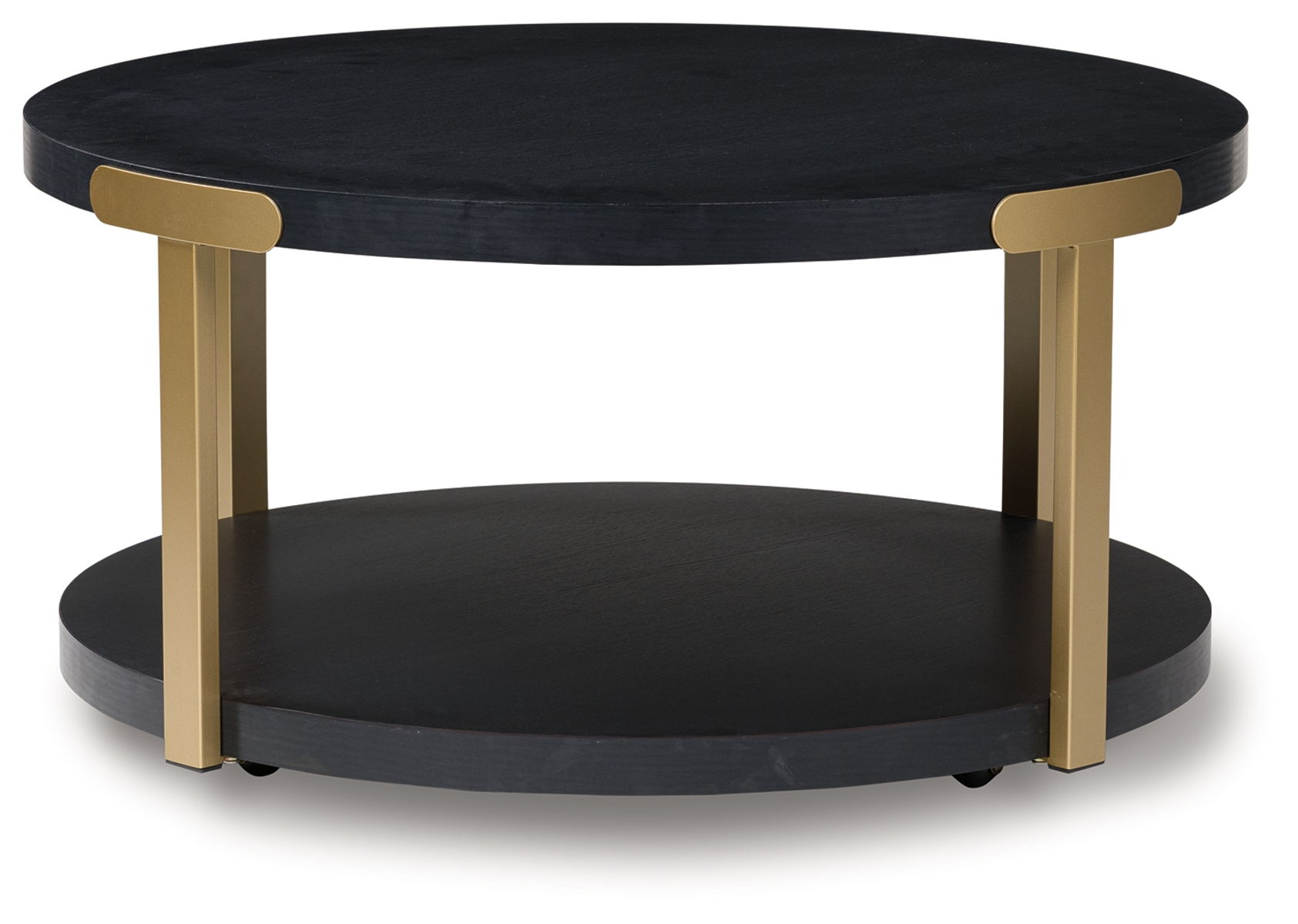 Shylore - Occasional Table Set (Set of 3) - Black / Brass Finish - Image 10
