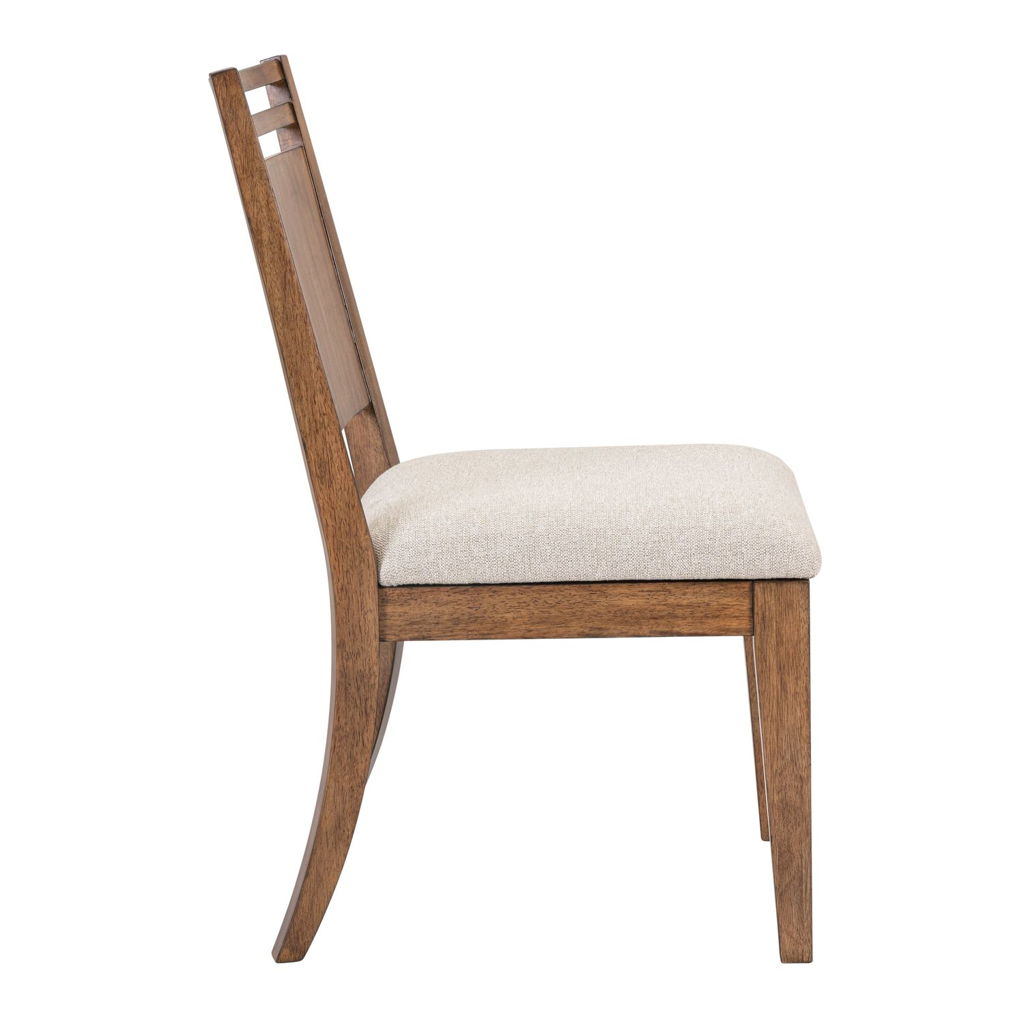Shaker Lakes - Panel Back Side Chair (RTA) - Harvest Brown - Image 3