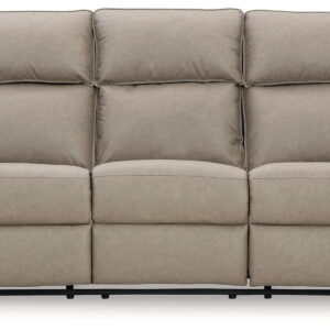 Lavenhorne - Rec Sofa W/Drop Down Table - Pebble