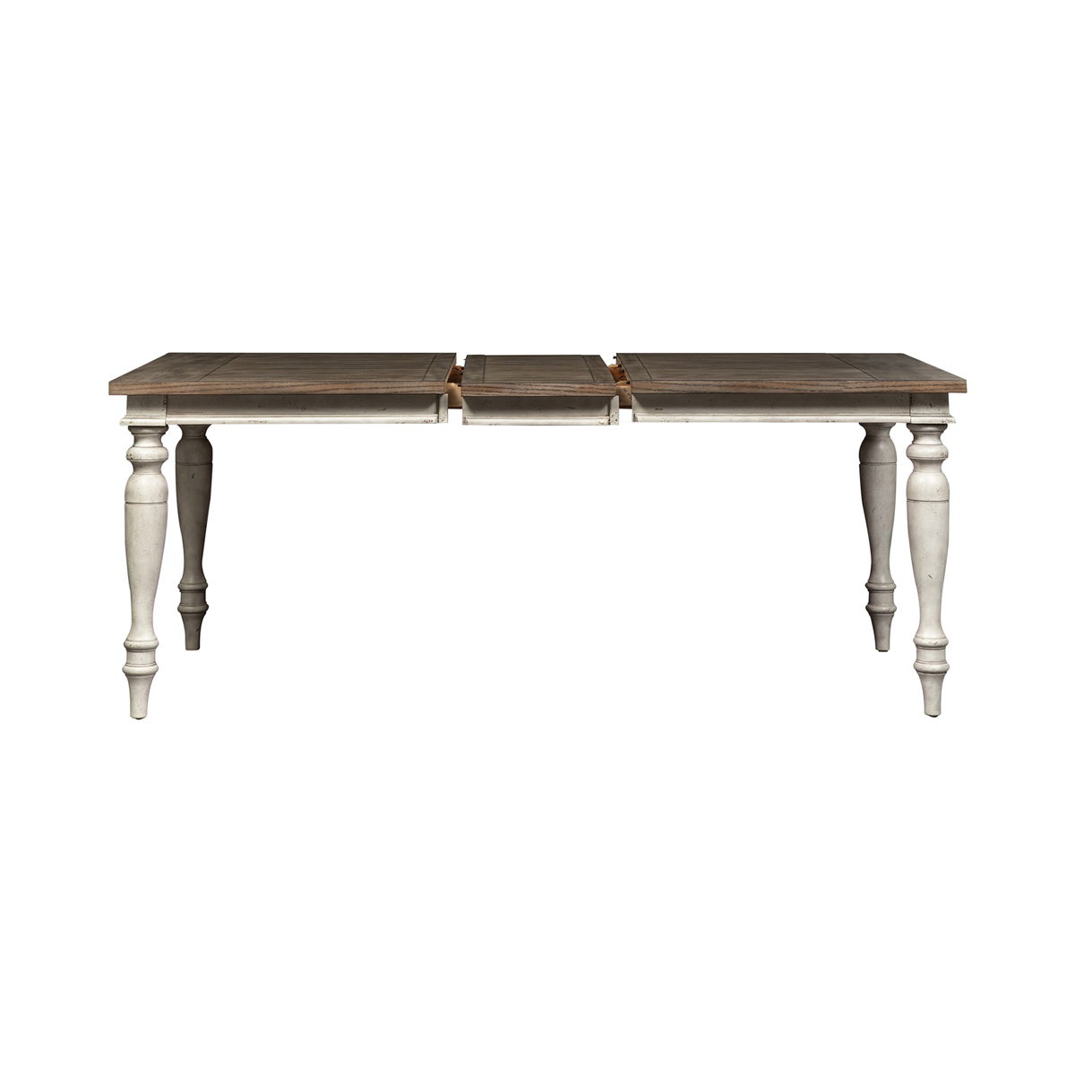 Whitney - Rectangular Leg Table - Antique Linen / Weathered Gray - Image 3