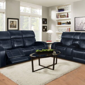 Glenwood - Power Console Loveseat-Recliner With Power And Power Headrest And Lumbar (Layflat)