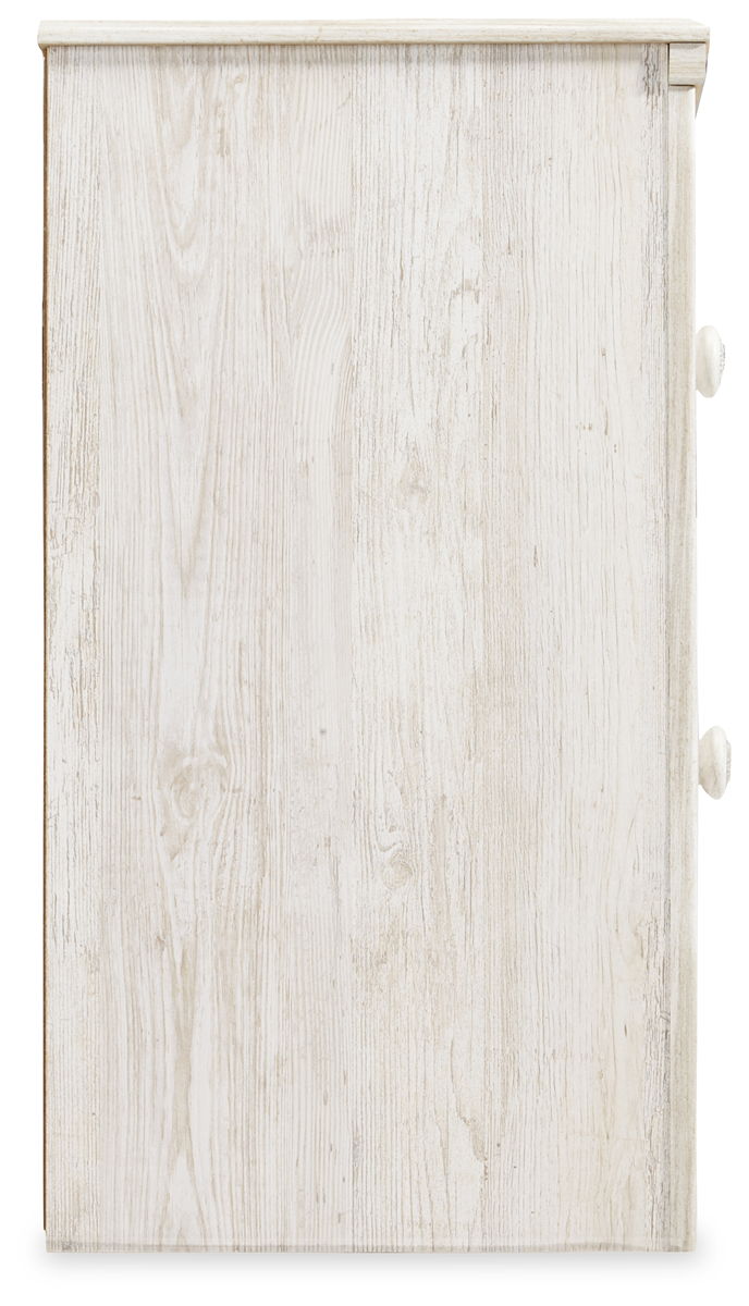 Paxberry - Two Drawer Night Stand - Whitewash - Image 5