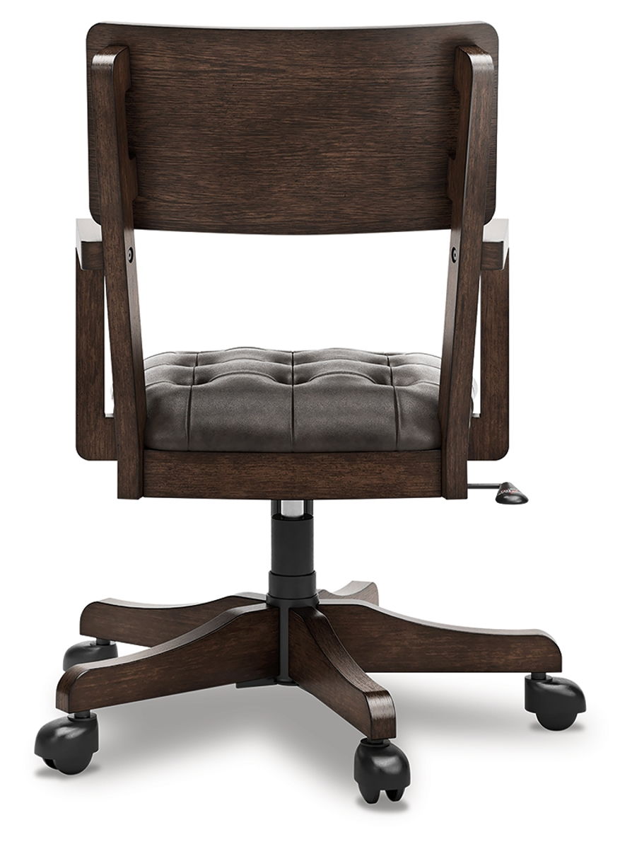 Breckington - Home Office Desk Chair - Dark Brown - Image 5