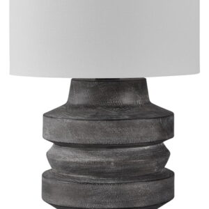 Wahida - Poly Table Lamp - Distressed Black