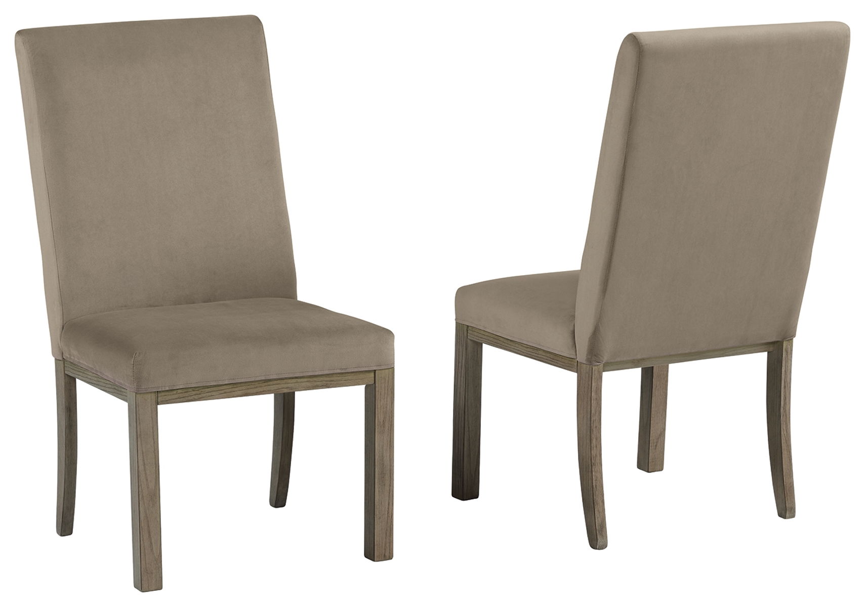 Chrestner - Dining UPH Side Chair (Set of 2) - Gray / Brown - Image 2