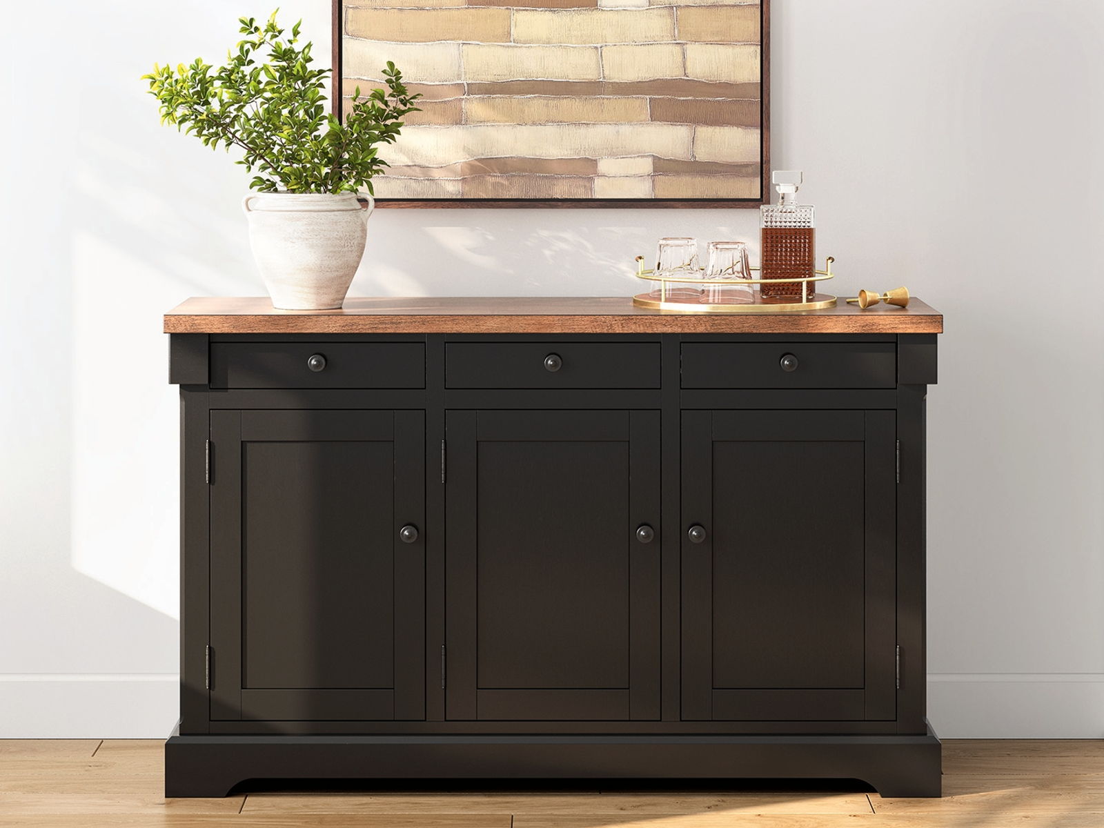 Wildenauer - Dining Room Buffet - Brown / Black - Image 4