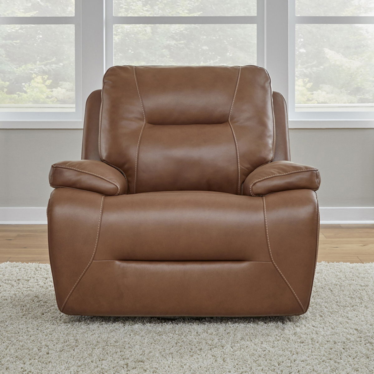 Cameron - Swivel Glider Recliner P3 - Dakota Saddle