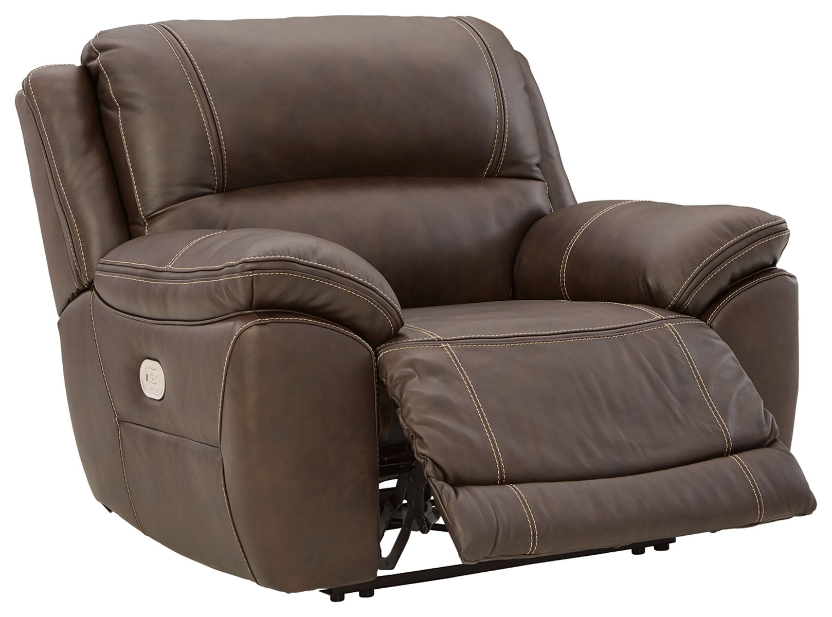 Dunleith - Zero Wall Recliner w/PWR HDRST - Chocolate - Image 4