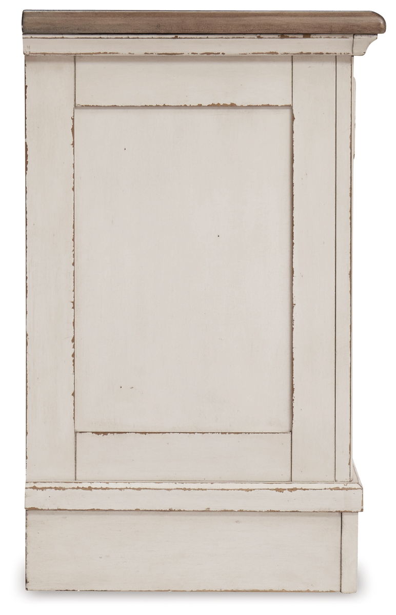 Realyn - Three Drawer Night Stand - White / Brown / Beige - Image 3