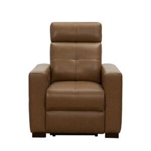 Cara - Power Recliner With Power Headrest And Power Lumbar - Light Brown