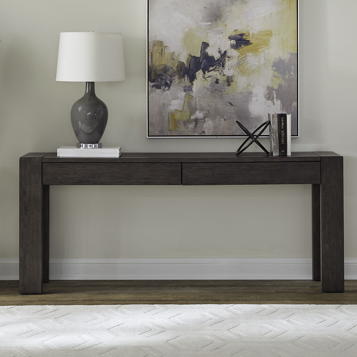 Cascade Falls - Accent Console Table - Satin Espresso