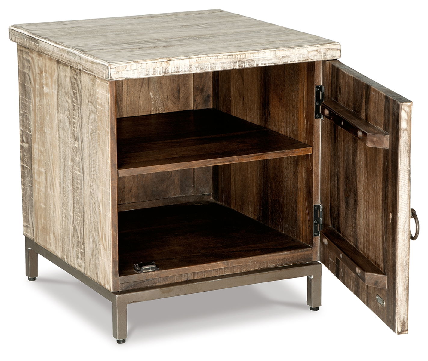 Laddford - Accent Cabinet - Shelf - Whitewash - Image 2