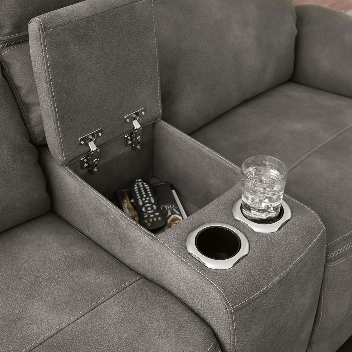 Next-Gen Durapella - Reclining Power Loveseat With Console - Image 6