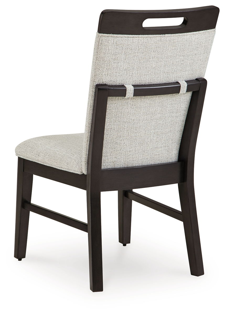 Neymorton - Dining Upholstered Side Chair (Set of 2) - Light Gray / Brown - Image 5