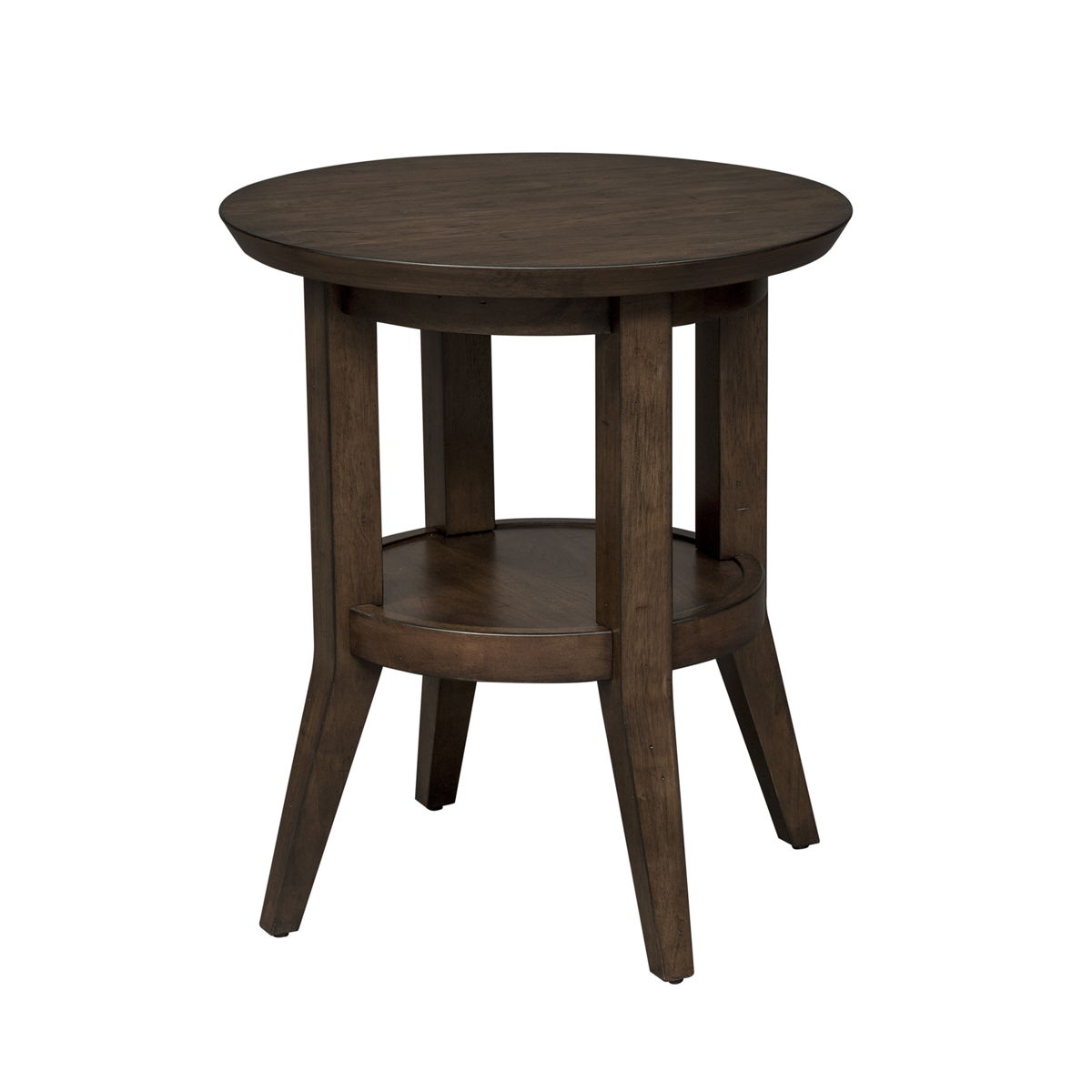 Ventura Blvd - 3 Piece Table Set (1 Cocktail Table 2 Round End Tables) - Dark Brown - Image 4