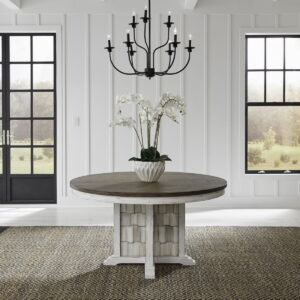 River Place - Pedestal Table - White