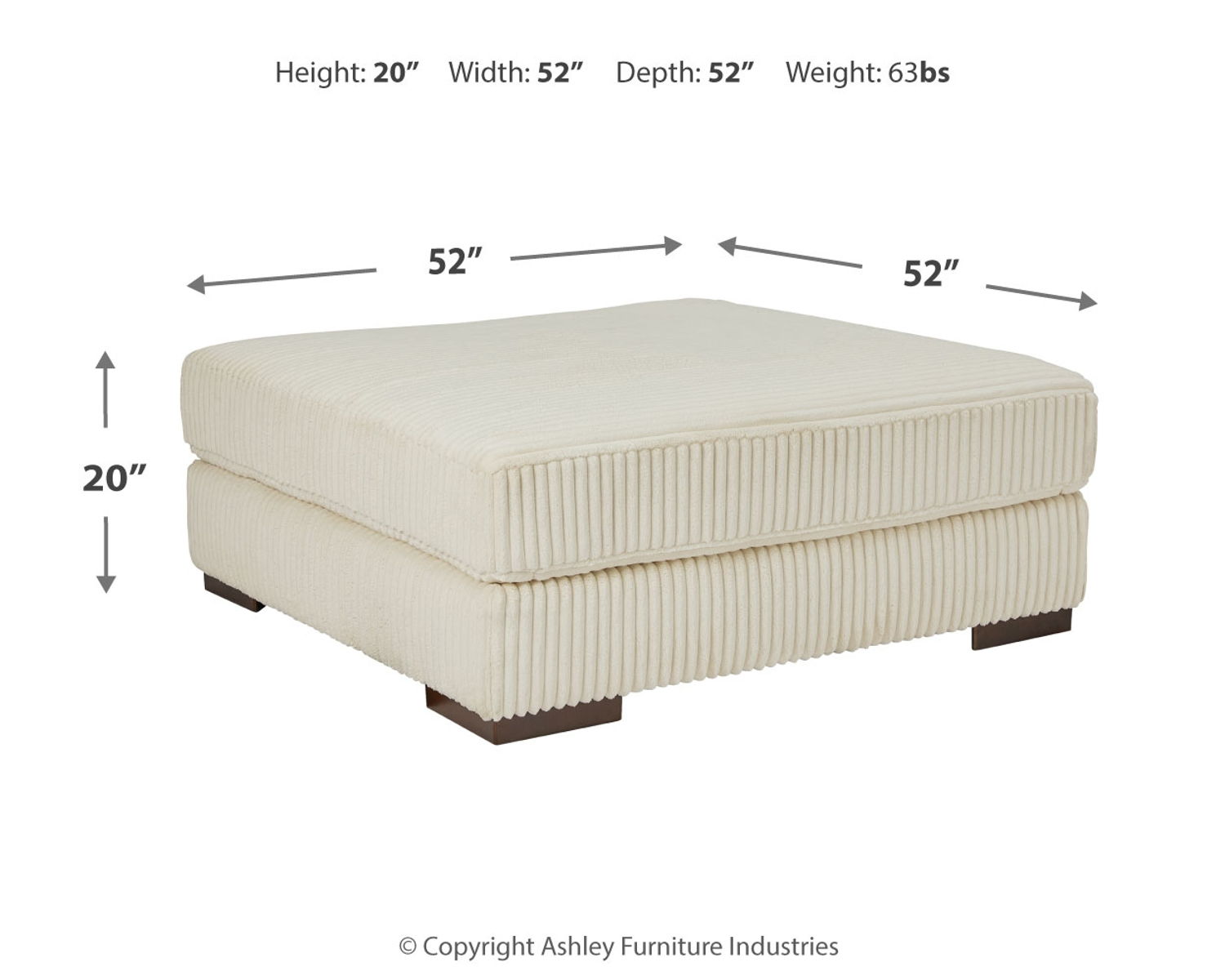 Lindyn - Oversized Accent Ottoman - Image 8