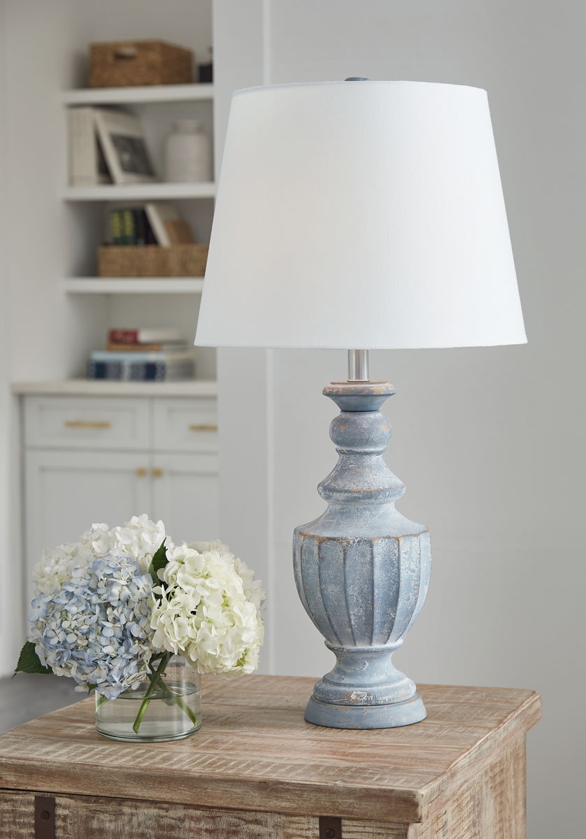 Cylerick - Terracotta Table Lamp - Antique Blue - Image 5