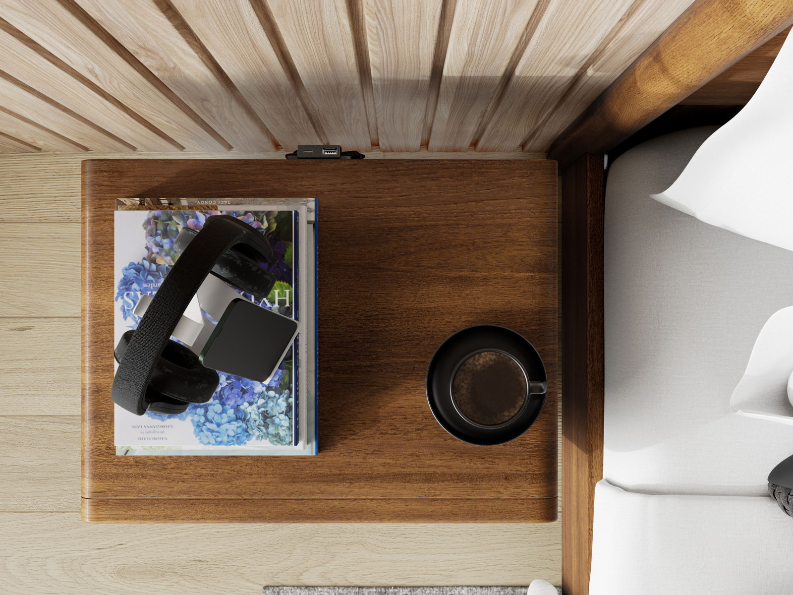 Elsie - 2 Drawer Nightstand - Dark Brown - Image 6