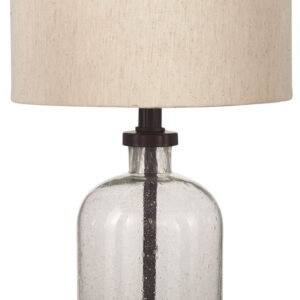 Bandile - Glass Table Lamp - Clear / Bronze Finish
