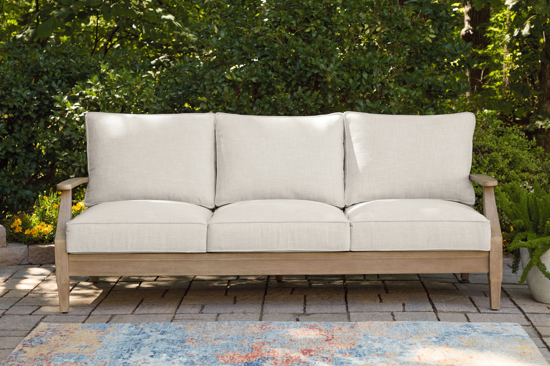 Carter Hall - Sofa With Cushion - Beige - Image 5