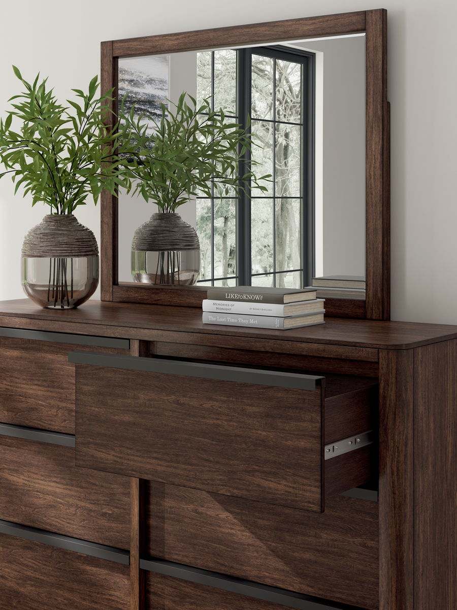 Dilenno - Dresser And Mirror - Dark Brown - Image 4