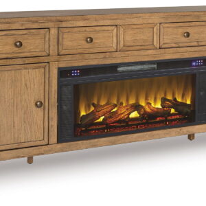 Sharlance - 81" TV Stand With Electric Fireplace