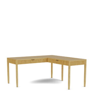 Deerfield - L Desk - Natural Oak