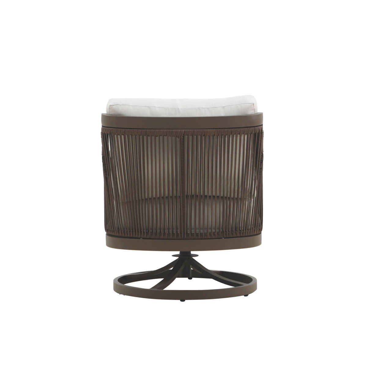 Genova - Patio Swivel Club Chair With Accent Pillow (Set of 2) - Gray - Image 8