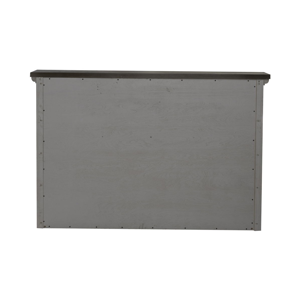 River Place - Angled Server Hutch - Riverstone White & Tobacco - Image 4