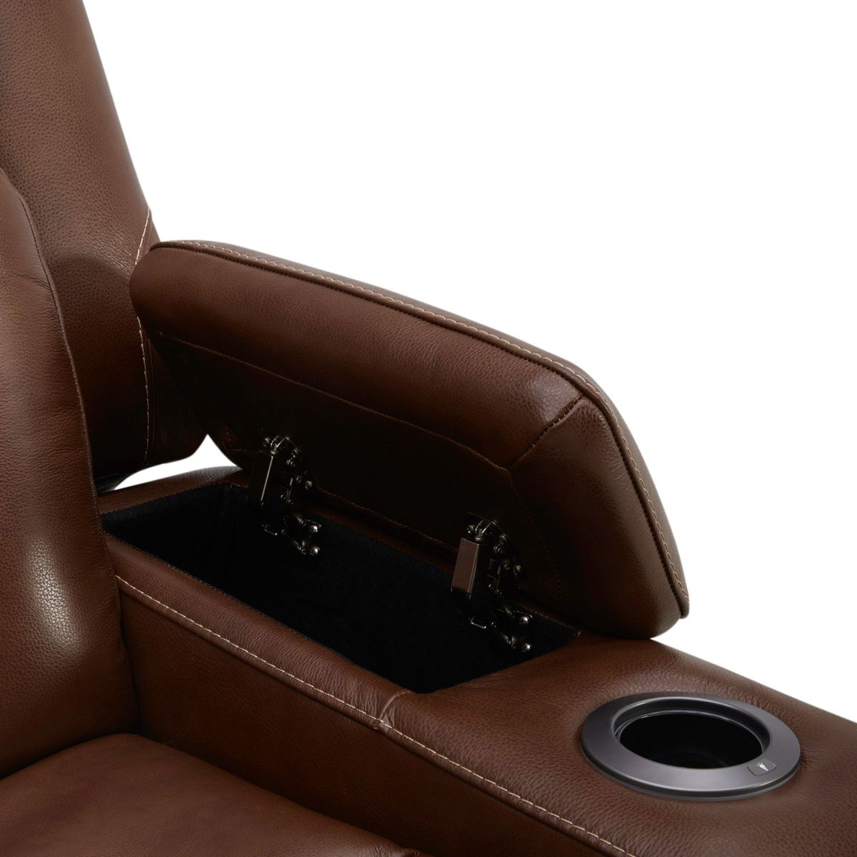 Caswell - Swivel Glider Recliner P2 - Brown - Image 4