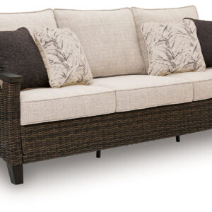 Monterey Point - Sofa With Cushion - Dark Brown