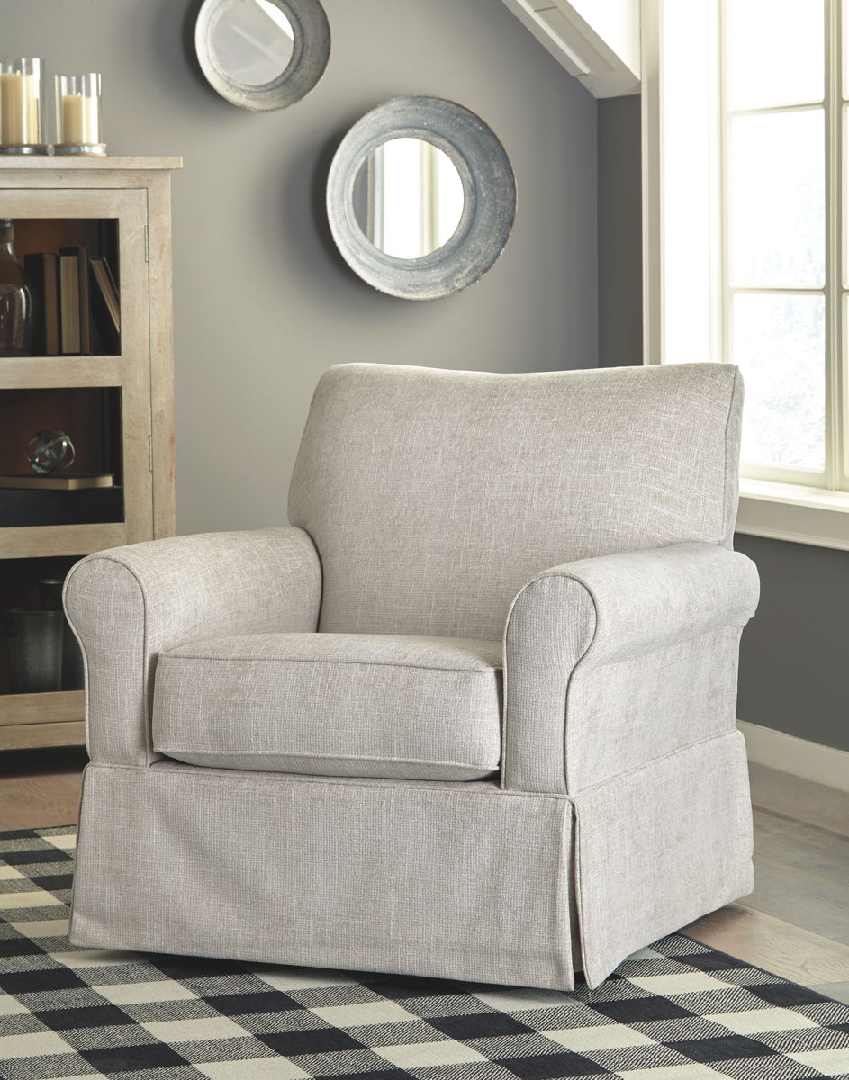 Searcy - Swivel Glider Accent Chair - Quartz - Image 7