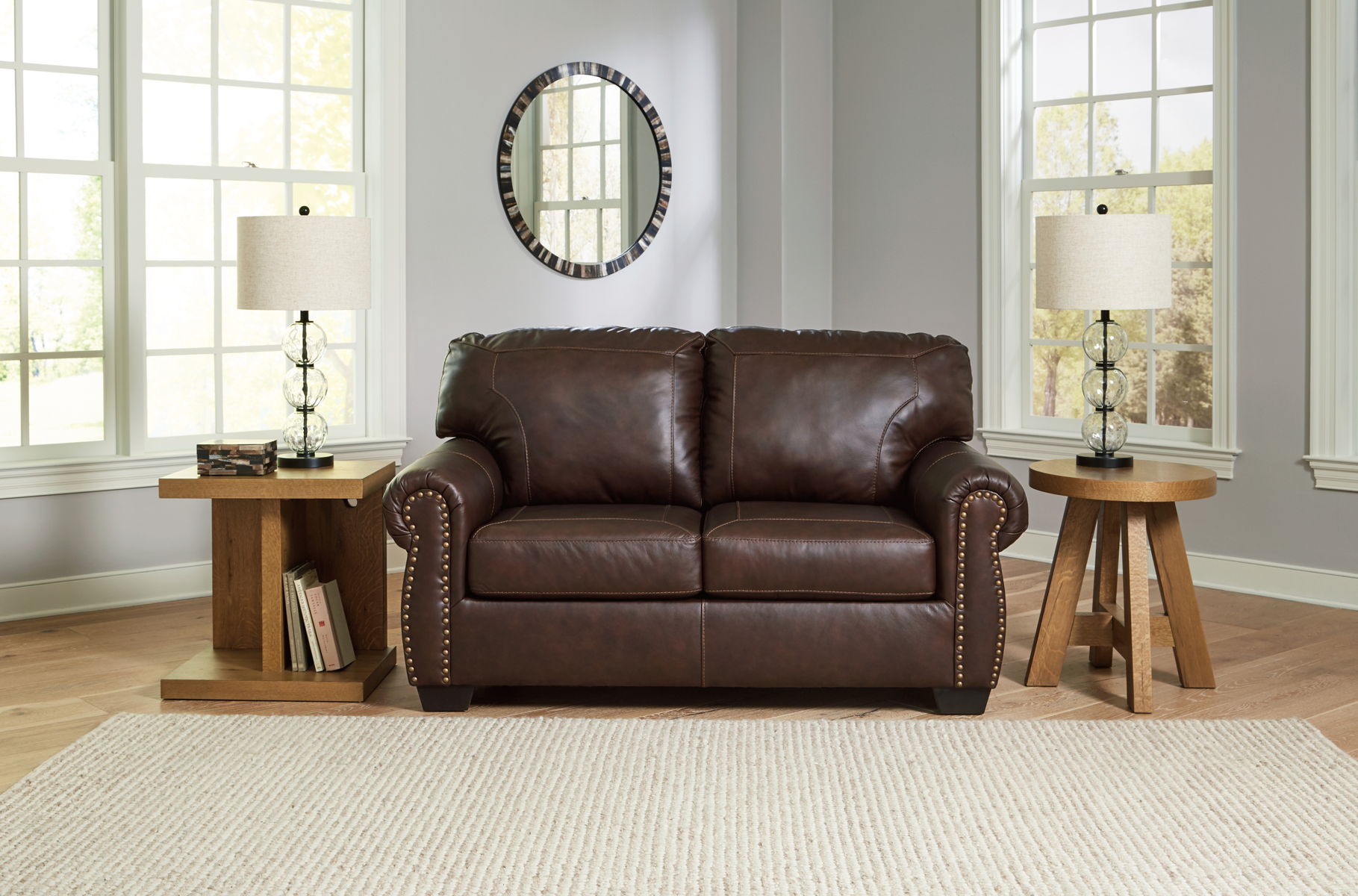 Colleton - Loveseat - Dark Brown - Image 2