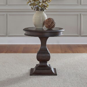 Provence Park - Round End Table - Brown