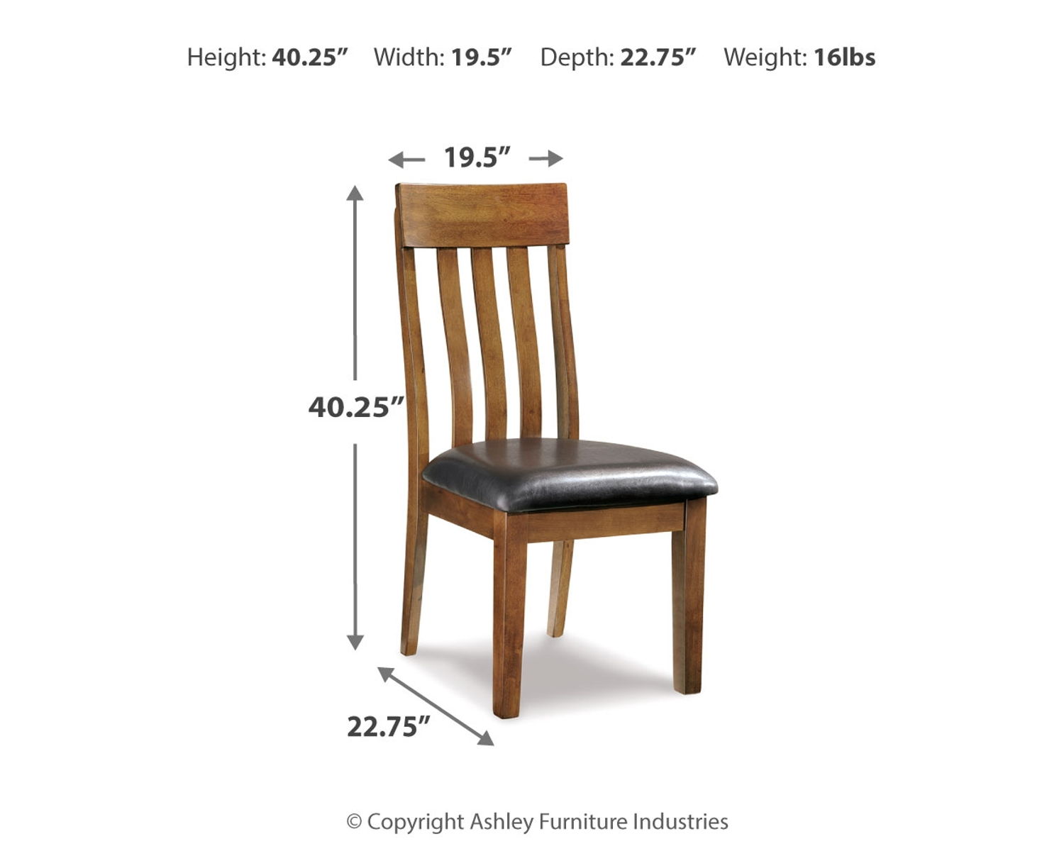 Ralene - Dining UPH Side Chair (Set of 2) - Medium Brown - Image 4