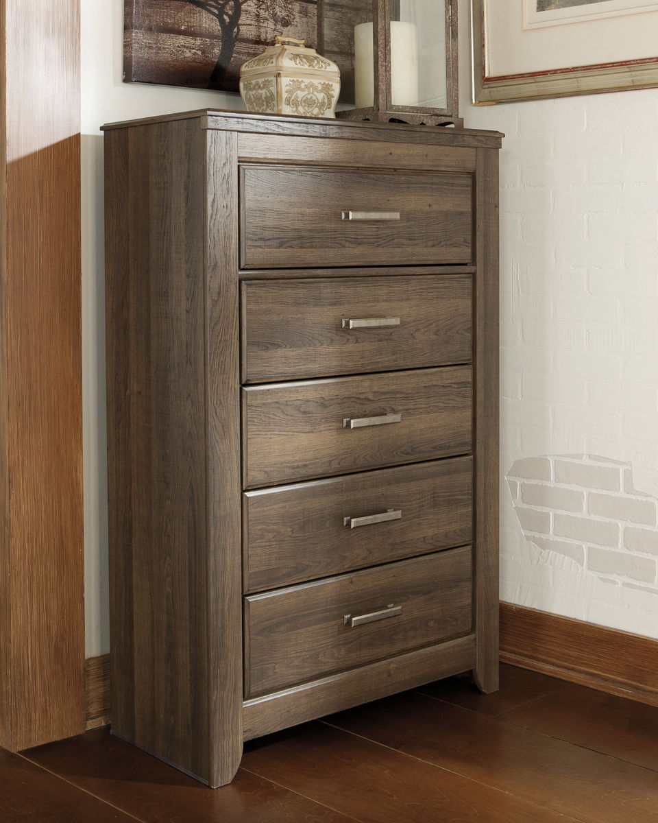 Juararo - Five Drawer Chest - Dark Brown - Image 7