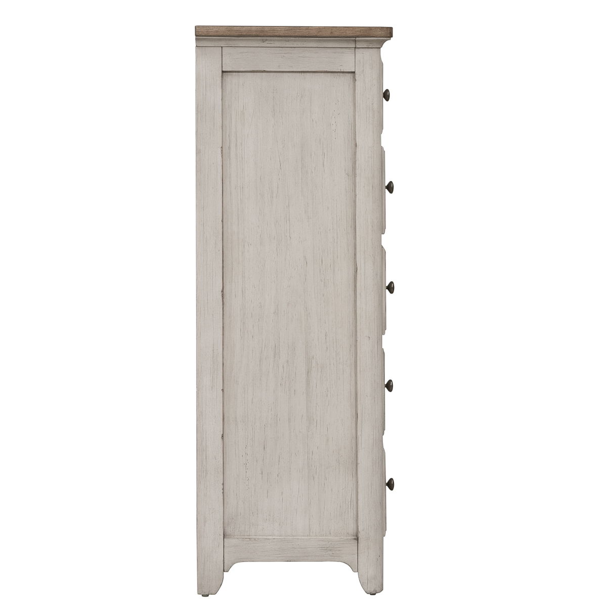 Farmhouse Reimagined - 5 Drawer Chest - White - Image 3