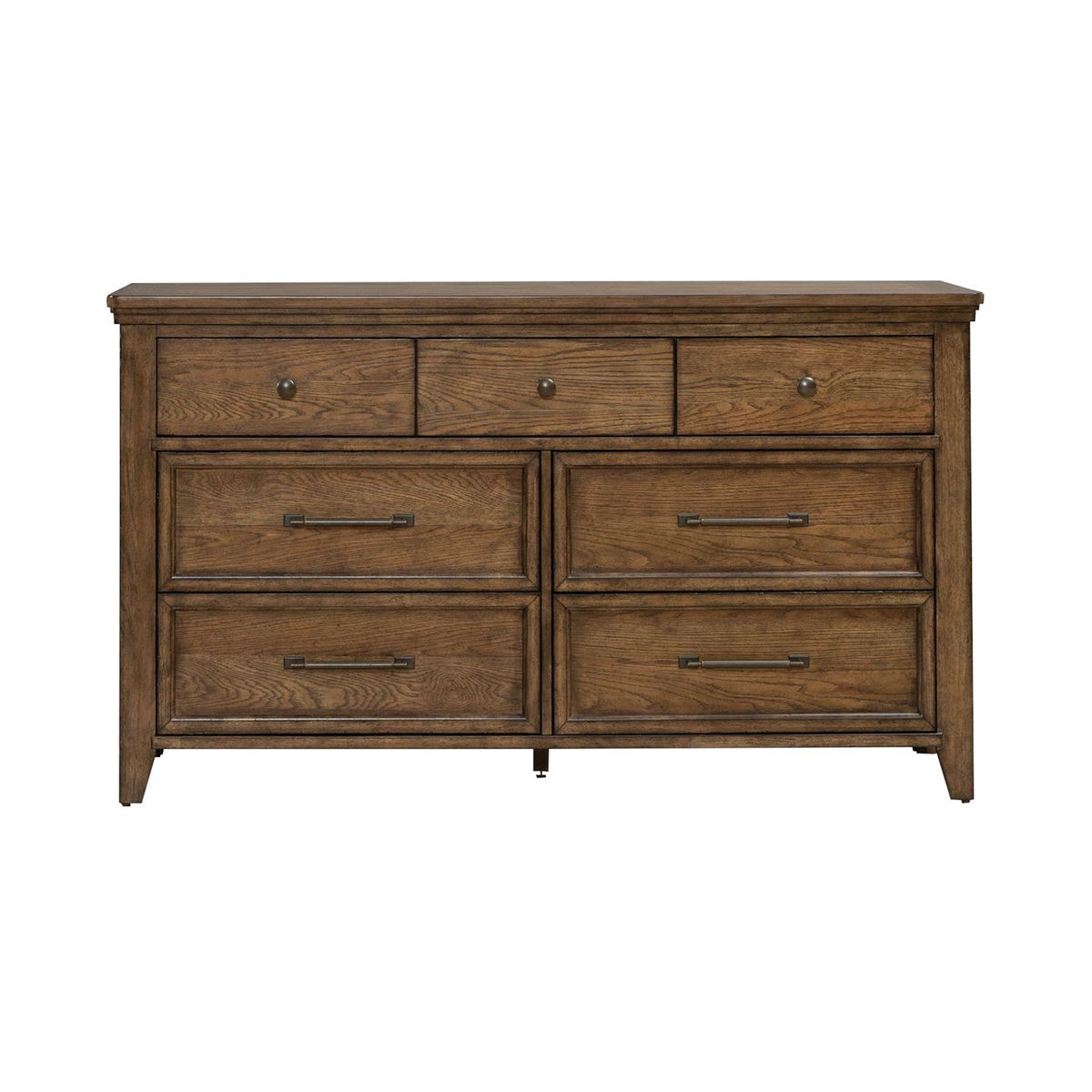 Carolina Park - 7 Drawer Dresser - Amber Brown - Image 7