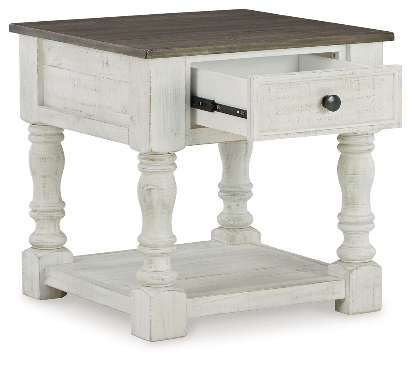 Havalance - Square End Table - White / Gray - Image 7