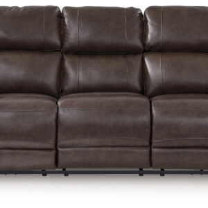 Crossplex - Power Reclining Sofa With Adjustable Headrest - Smoke