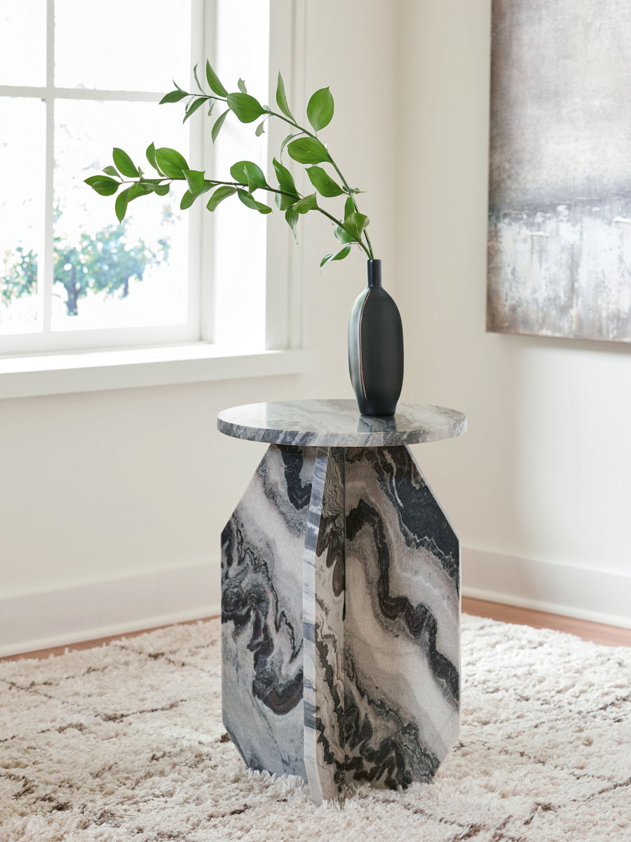 Wrenlane - Accent Table - Black / White / Taupe - Image 3
